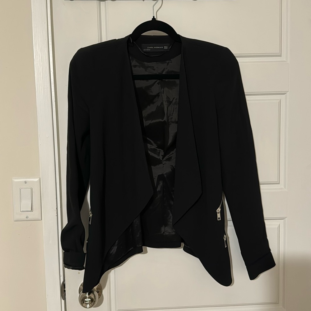Zara blazer with zipper detail